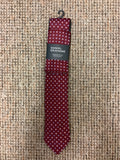 Daniel Grahame Charcoal/ Red/ Navy Standard Width Tie