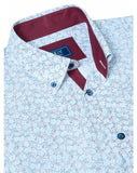 DG's Drifter Red and White Geneva Long Sleeve Casual Shirt