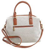 BESSIE LONDON Tan Boho Canvas Tote Bag