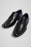 Alec Black Leather Laced Shoe - Pod