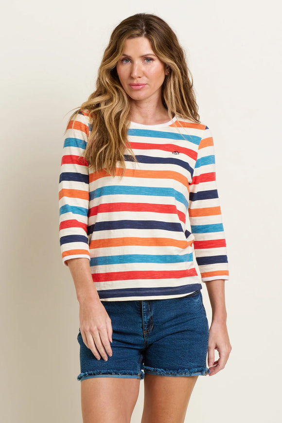 BRAKEBURN Alina Striped T-Shirt