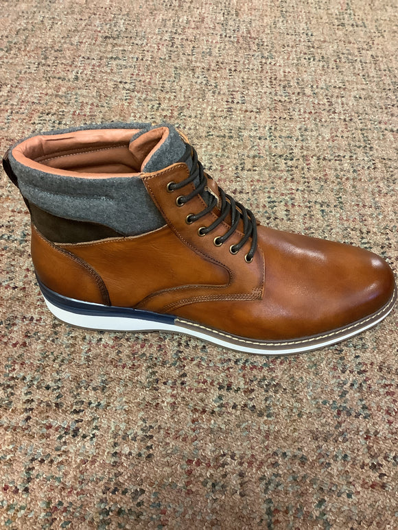 PAOLO VANDINI  Norden Tan Leather Boot