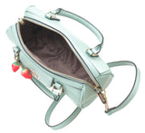 BESSIE LONDON Mint Green Barrel Bag