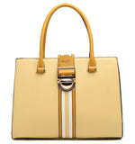 Yellow Belt Design Tote Bag - Bessie London