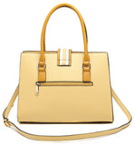 Yellow Belt Design Tote Bag - Bessie London