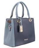 Blue Two Tone Tote Bag - Bessie