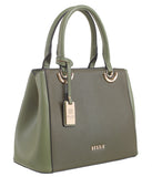 Green Two Tone Tote Bag - Bessie