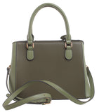 Green Two Tone Tote Bag - Bessie