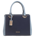 Blue Two Tone Tote Bag - Bessie