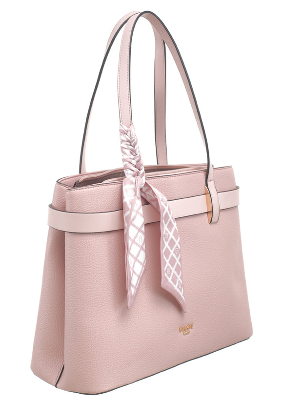 BESSIE LONDON Pink Multi Compartment Tote Bag