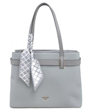 BESSIE LONDON Grey Multi Compartment Tote Bag