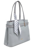 BESSIE LONDON Grey Multi Compartment Tote Bag