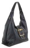 BESSIE LONDON Black Buckle Shoulder Bag