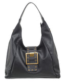 BESSIE LONDON Black Buckle Shoulder Bag