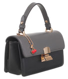 BESSIE LONDON Black Cherry Charm Satchel