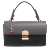 BESSIE LONDON Black Cherry Charm Satchel