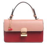 BESSIE LONDON Wine Cherry Charm Satchel