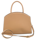 BESSIE LONDON Taupe Buckle Dome Tote Bag