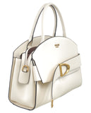 BESSIE LONDON Beige Buckle Dome Tote Bag