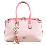 BESSIE LONDON Pink Canvas Tote Bag