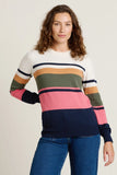 BRAKEBURN Horizon Stripe Crew Neck Jumper