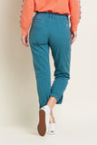 BRAKEBURN Teal Hem Vent Trousers