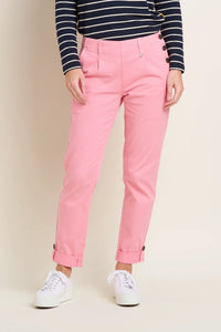 BRAKEBURN Pink Button Side Trousers