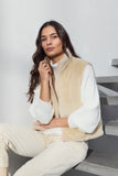 MICHA Sand Faux Fur Reversible Waistcoat