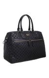 Black Checker Board Holdall - Bessie London