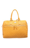 Yellow Checker Board Holdall - Bessie London