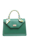 Green Scarf Flap Over Bag - Bessie London