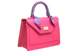 Pink Scarf Flap Over Bag - Bessie London