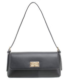 BESSIE LONDON Black Flap Over Cross Body Bag