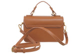BESSIE LONDON Tan Small Top Handle Cross Body Bag