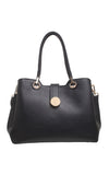 Black Medium Lady Tote Handbag - Bessie London