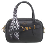 BESSIE LONDON Black Buckle Tote Bag