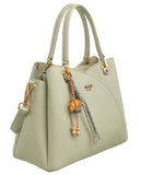 BESSIE LONDON Green Tote Bag
