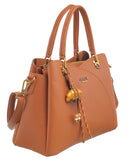 BESSIE LONDON Tan Tote Bag