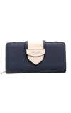 Navy Flap Over Purse - Bessie London