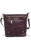 Purple Zip Pocket Cross Body Bag - Bessie London