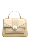 Lemon Patent Flap Over Bag - Bessie London