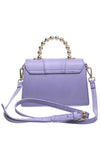 Purple Top Handle Flap Over Bag - Bessie London