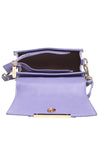 Purple Top Handle Flap Over Bag - Bessie London