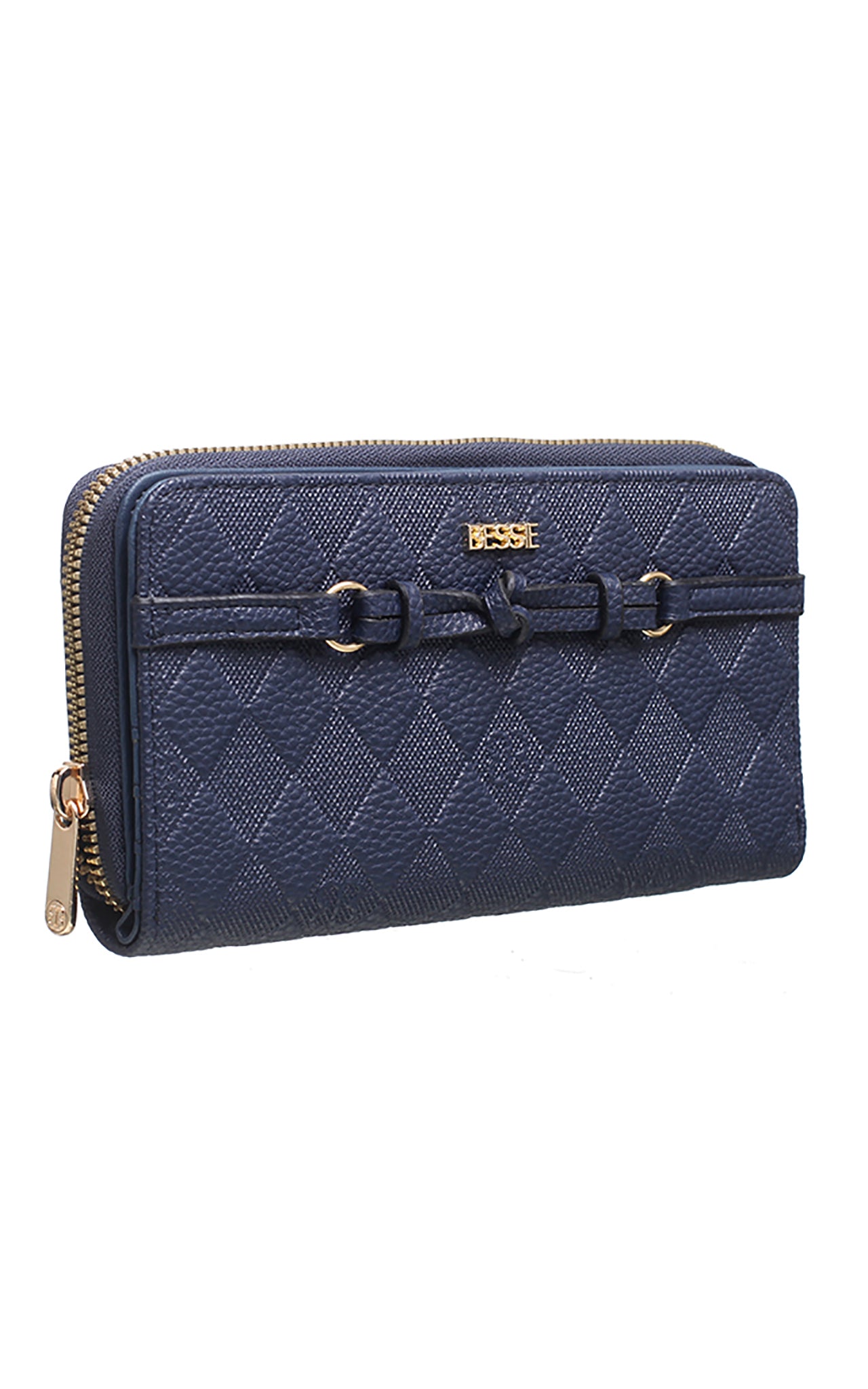 Blue Checker Board Purse Bessie London