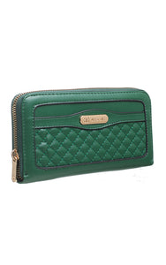 Green Quilted Purse - Bessie London