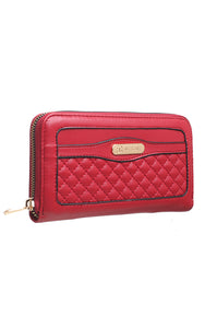 Red Quilted Purse - Bessie London