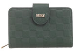 Green Small Checker Board Purse - Bessie London