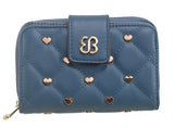 Blue Heart Quilted Purse - Bessie London