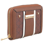 Tan Small Mono Print Purse - BESSIE LONDON
