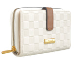 BESSIE LONDON Checkerboard Purse - MORE COLOURS
